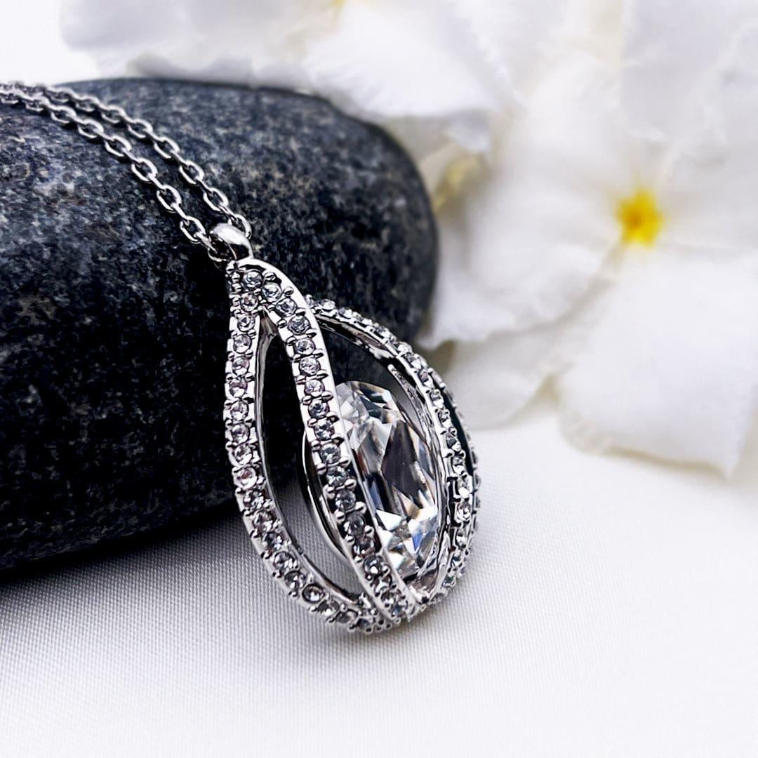 To My Beautiful Mom - When I Was a Little Girl You Taught Me Right From Wrong - Orbital Birdcage Necklace-2