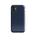 Neanderthal style dual layer iPhone protective case in Acab Blue with impact resistant polycarbonate shell