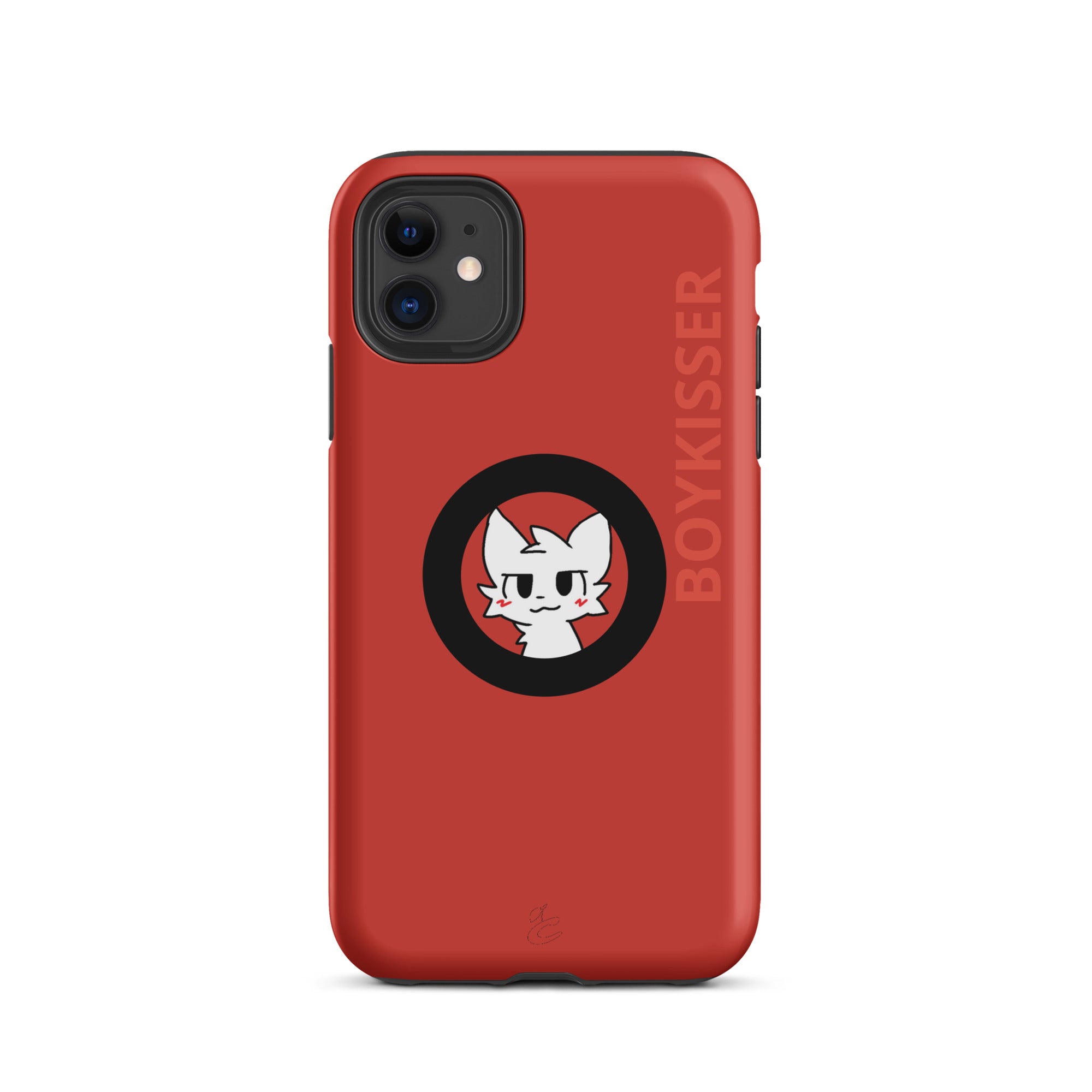 Cherry Boykisser iPhone case with dual-layer polycarbonate shell and TPU inner lining — view 2