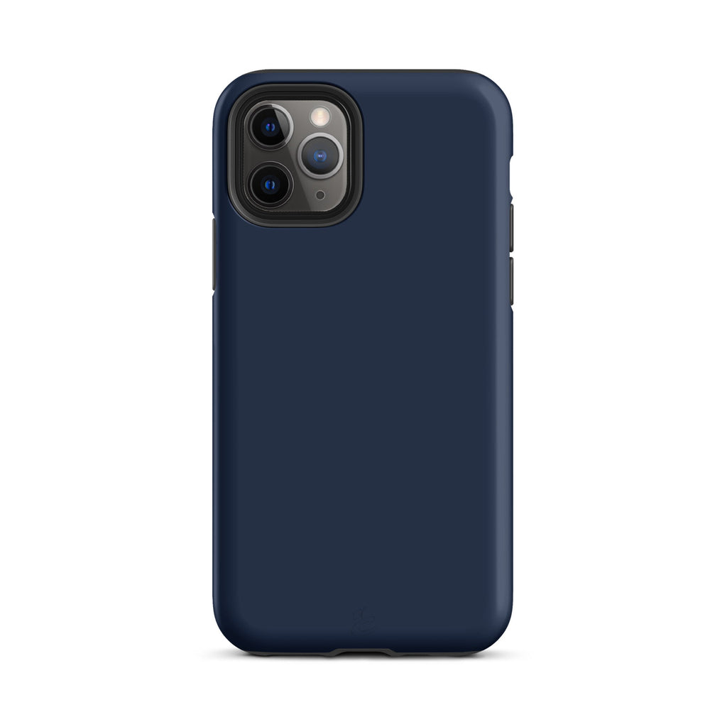 Neanderthal style dual layer iPhone protective case in Acab Blue with impact resistant polycarbonate shell — view 4