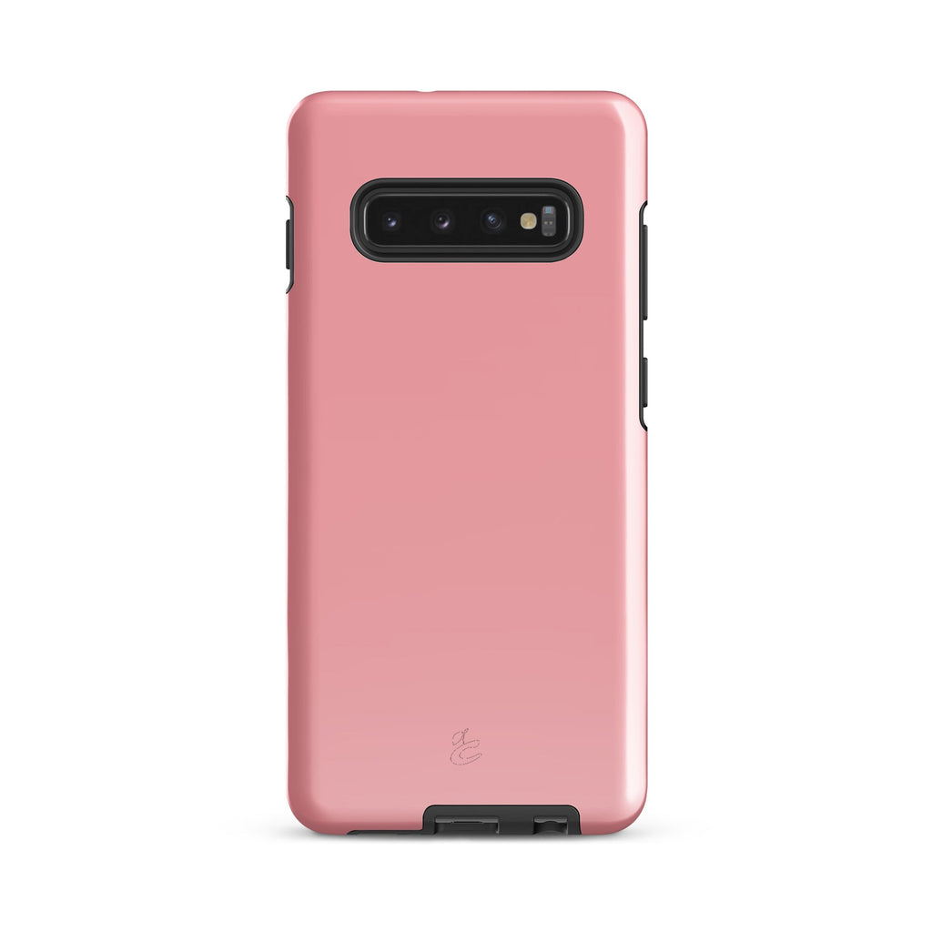 Bubblegum pink Samsung case dual-layer protective polycarbonate phone cover with impact resistance