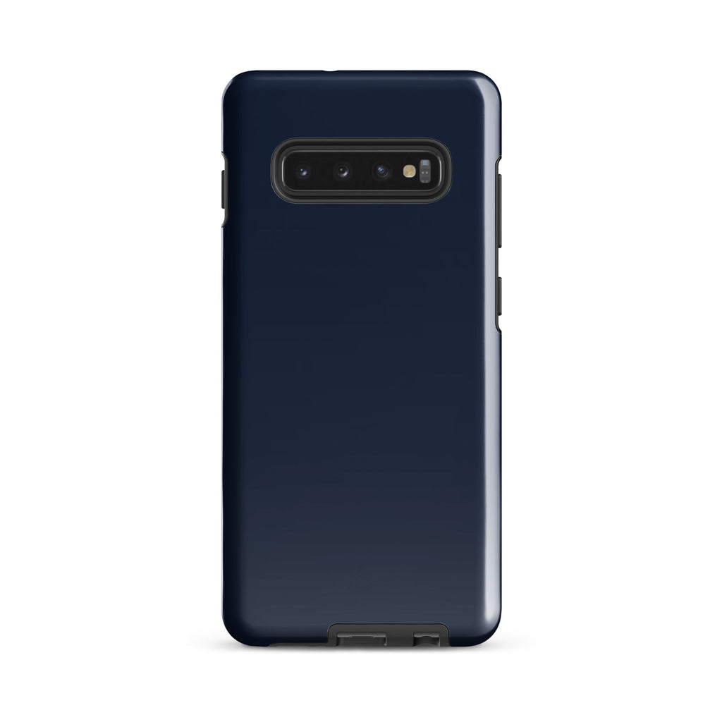 Blue dual layer shockproof Samsung phone case with impact resistant polycarbonate outer shell — view 5