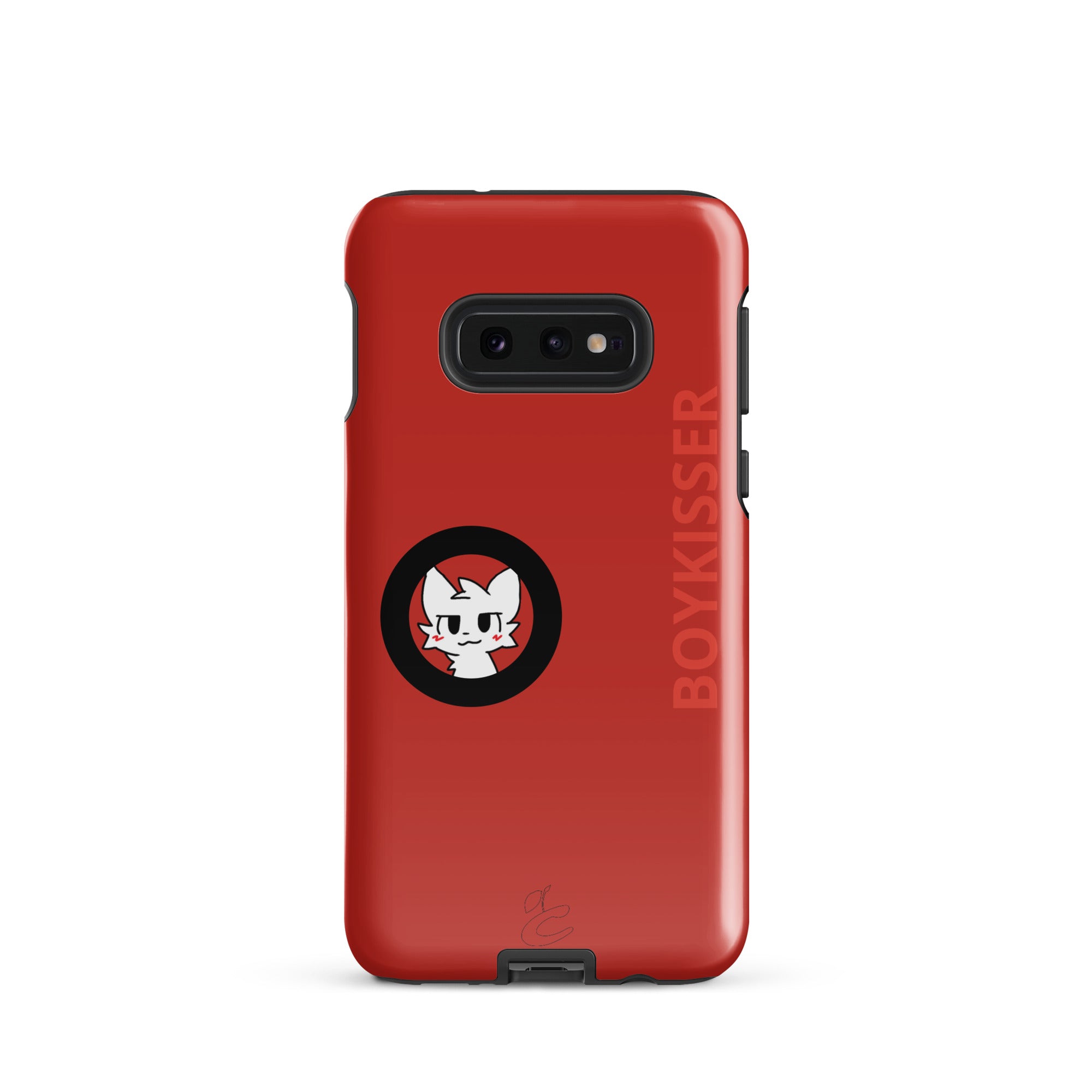 Protective Cherry Samsung phone case featuring a playful Boykisser cat graphic and durable polycarbonate shell — view 4