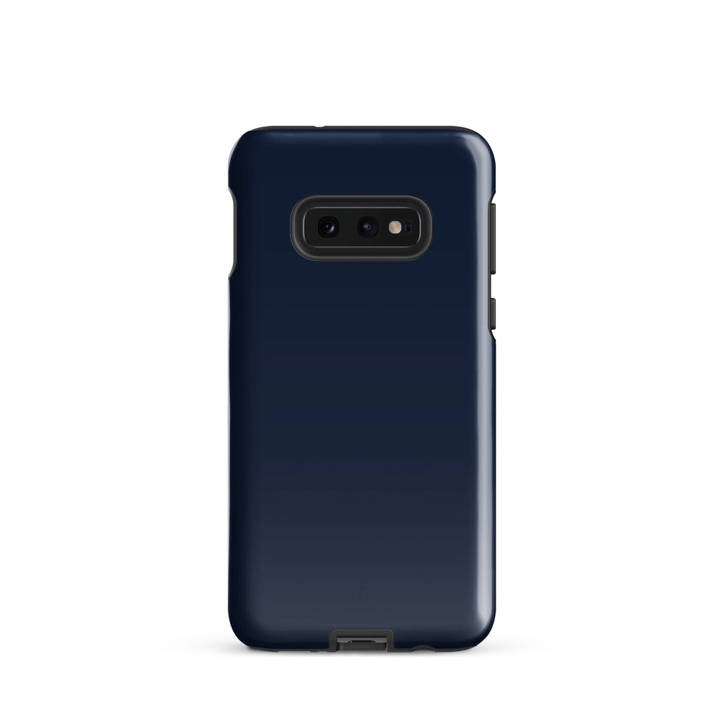 Blue dual layer shockproof Samsung phone case with impact resistant polycarbonate outer shell — view 3