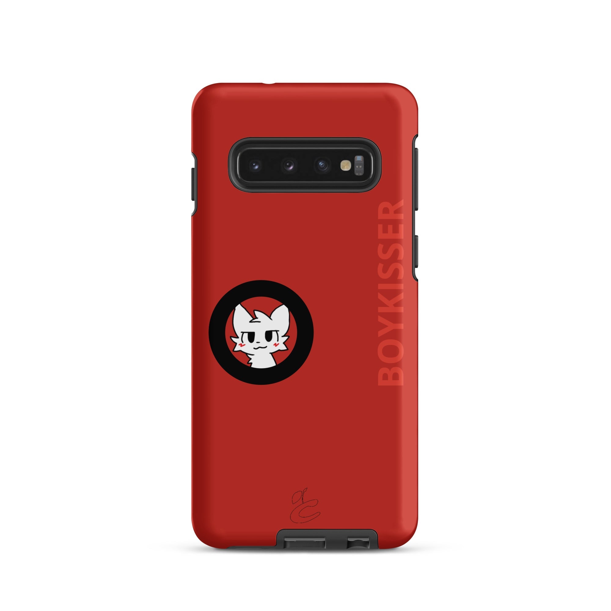 Protective Cherry Samsung phone case featuring a playful Boykisser cat graphic and durable polycarbonate shell — view 3