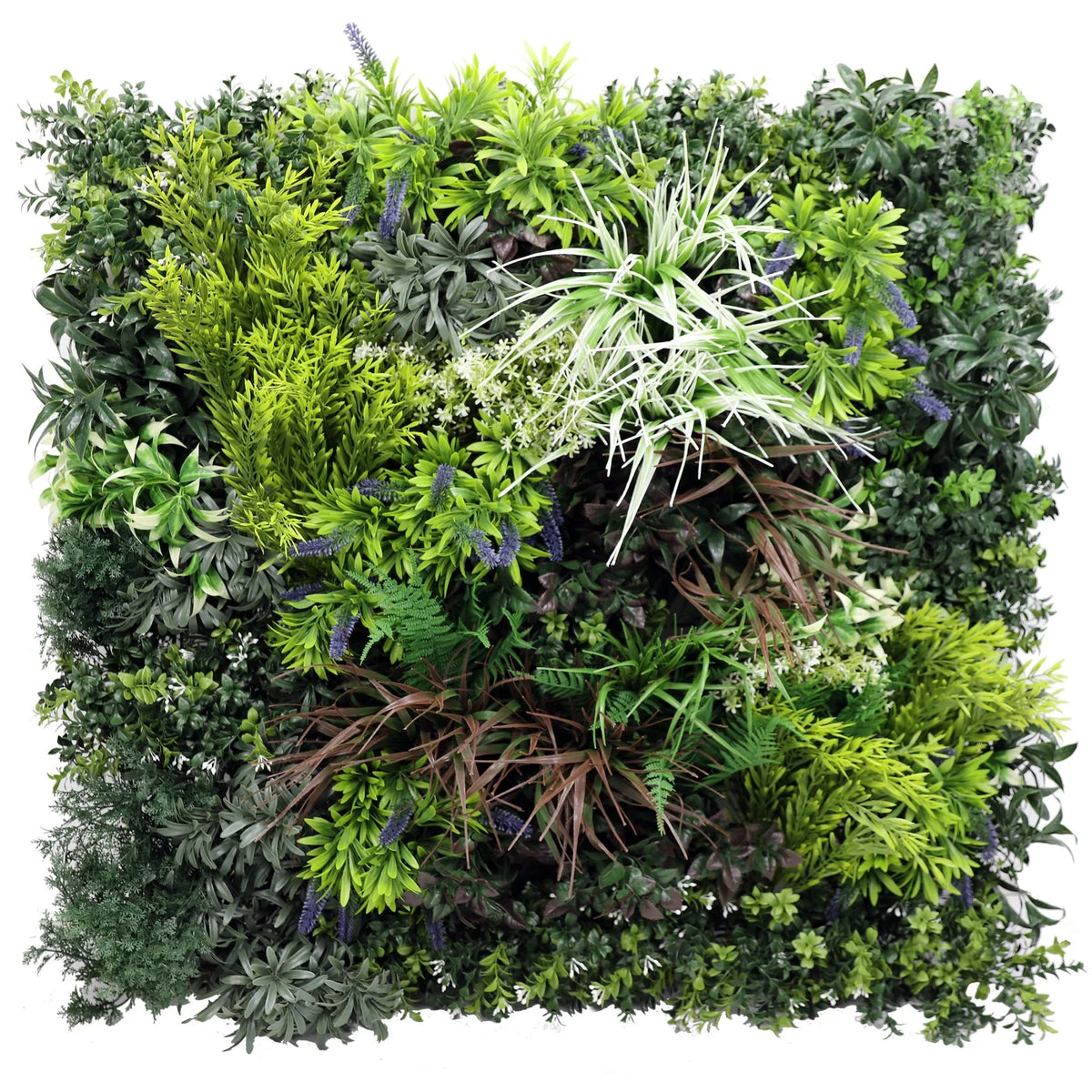 Tropical Forest Artificial Vertical Garden Green Wall Panel 35×35in – NFPA 701 Certified – UV Resistant – Commercial Grade-0