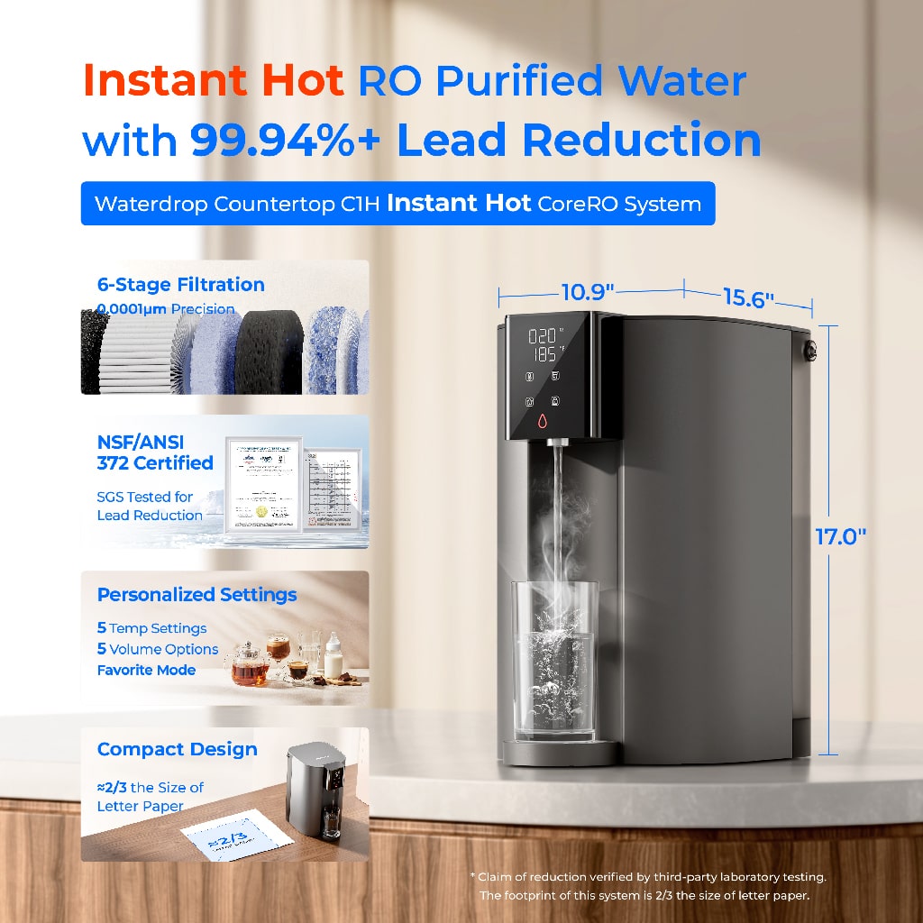 Waterdrop C1H Instant Hot Water  Reverse Osmosis System-1