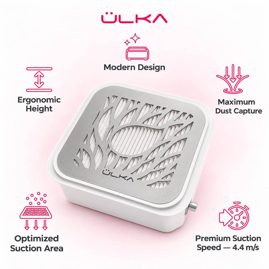 ULKA - Built-In Nail Dust Collector Premium 2.0, White-2