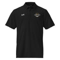 Men's relaxed fit textured breathable Under Armour performance polo shirt with three button placket