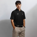 Men's Under Armour performance polo shirt with three button placket and right chest logo