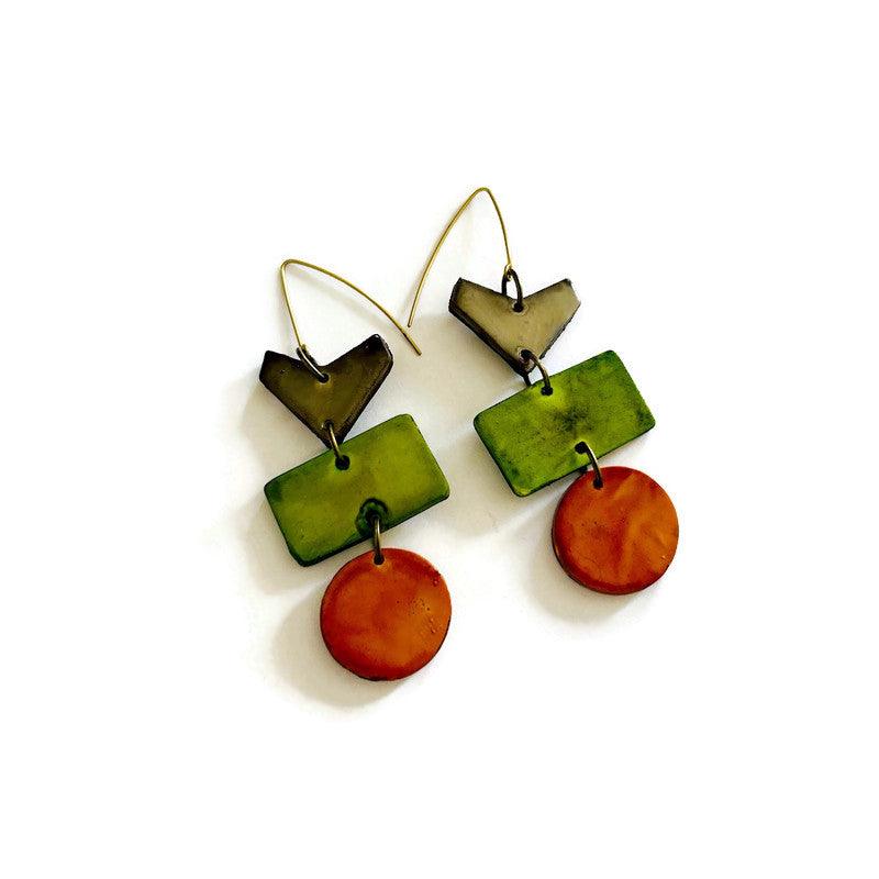 Unique Bohemian Jewelry Set with Statement Necklace & Earrings-4
