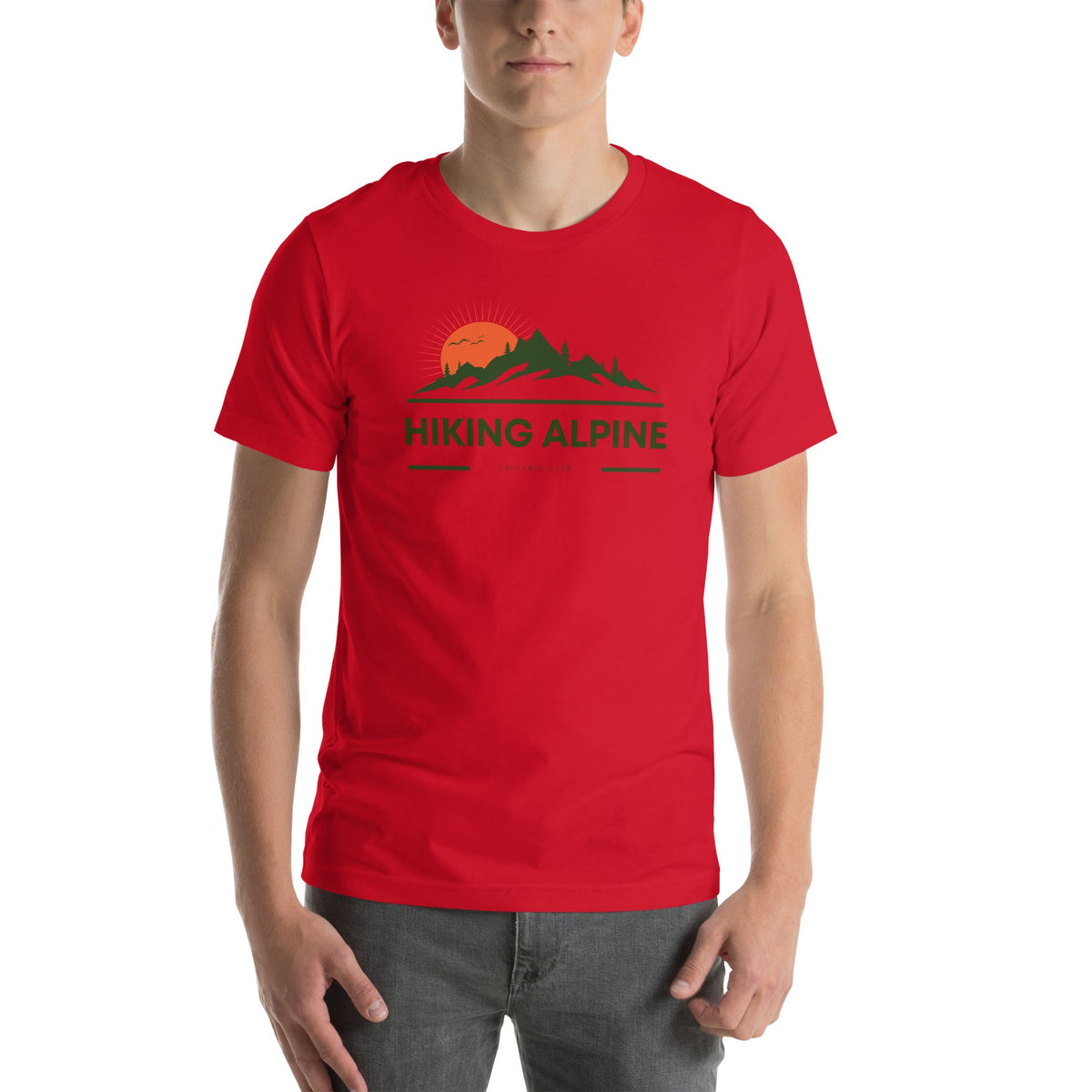 Hiking Alpine Peak T-Shirt-0