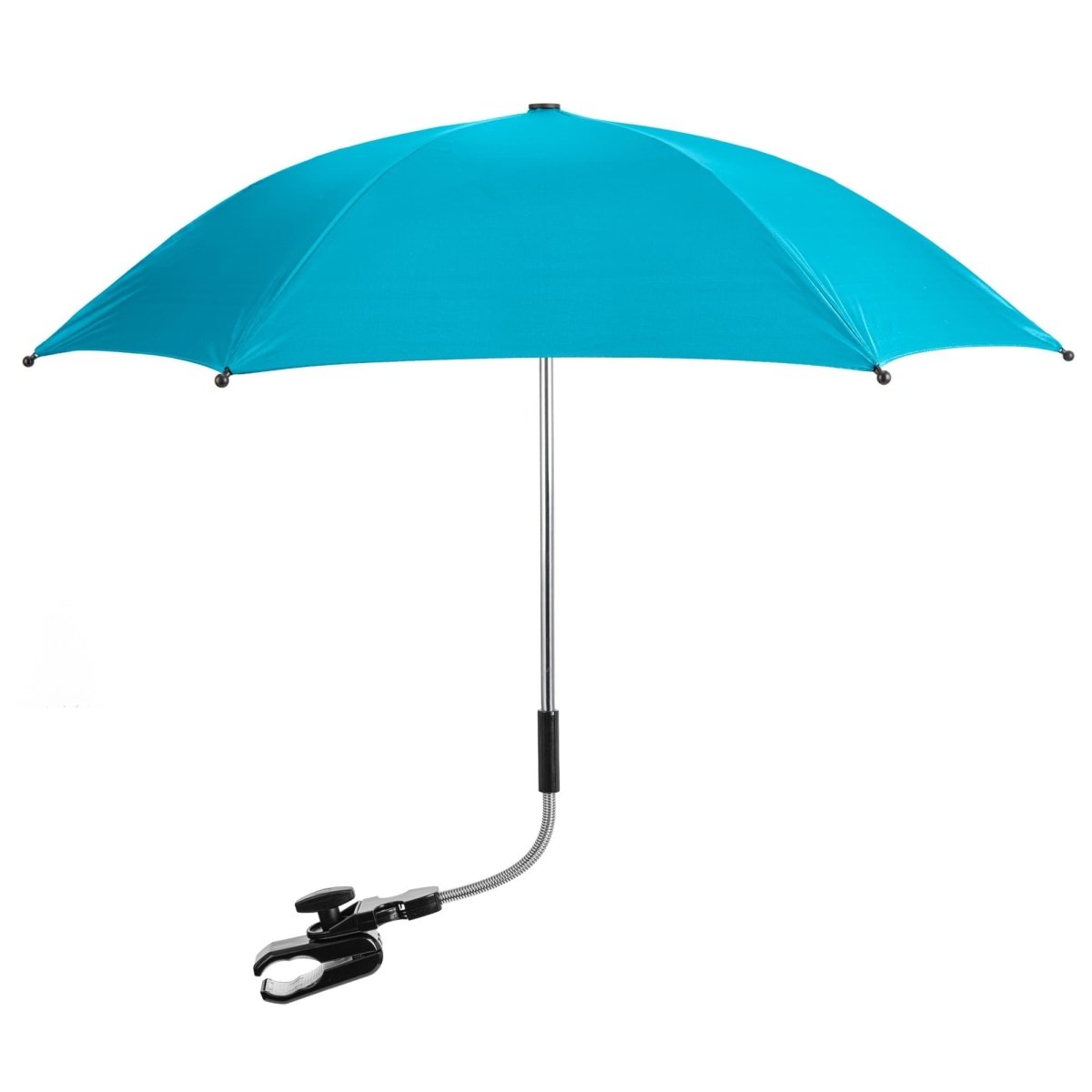 Universal stroller parasol featuring a waterproof canopy and flexible attachment arm for baby pushchairs. — view 5