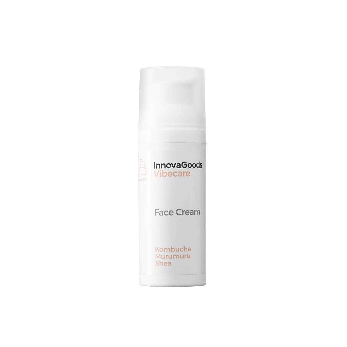 Kombucha hydrating facial cream in a 50ml container for daily vegan skin moisturization and care — view 4
