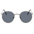 VAGABOND - Small Metal Round Sunglasses Silver Smoke-0