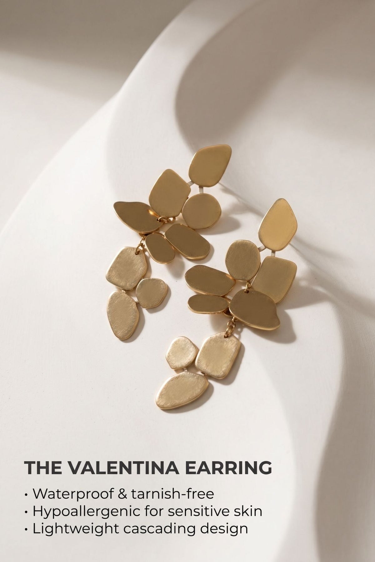 Valentina Waterproof Statement Dangle Earring-2