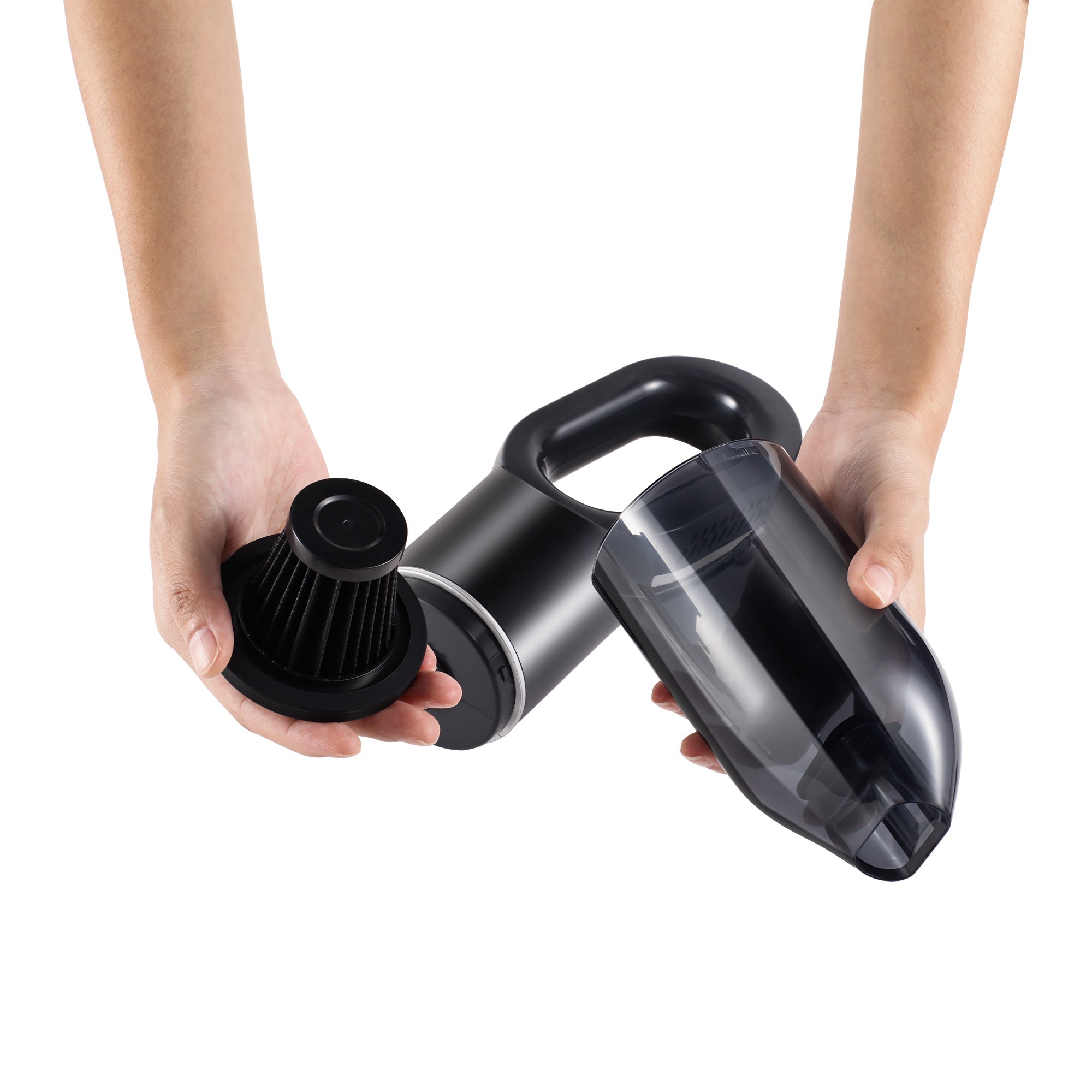 Sleek cordless handheld vacuum cleaner with multiple nozzle attachments for home and car cleaning efficiency — view 4