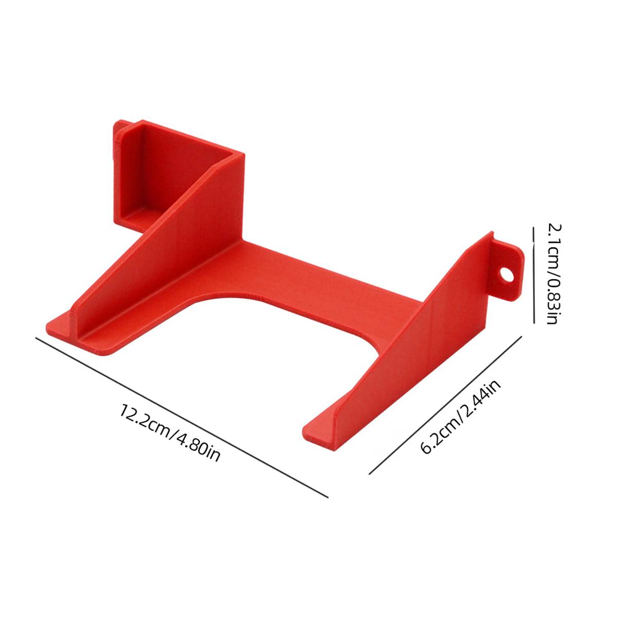 2.5-inch hard drive mounting bracket for PS2 console made from durable 3D printed plastic — view 3