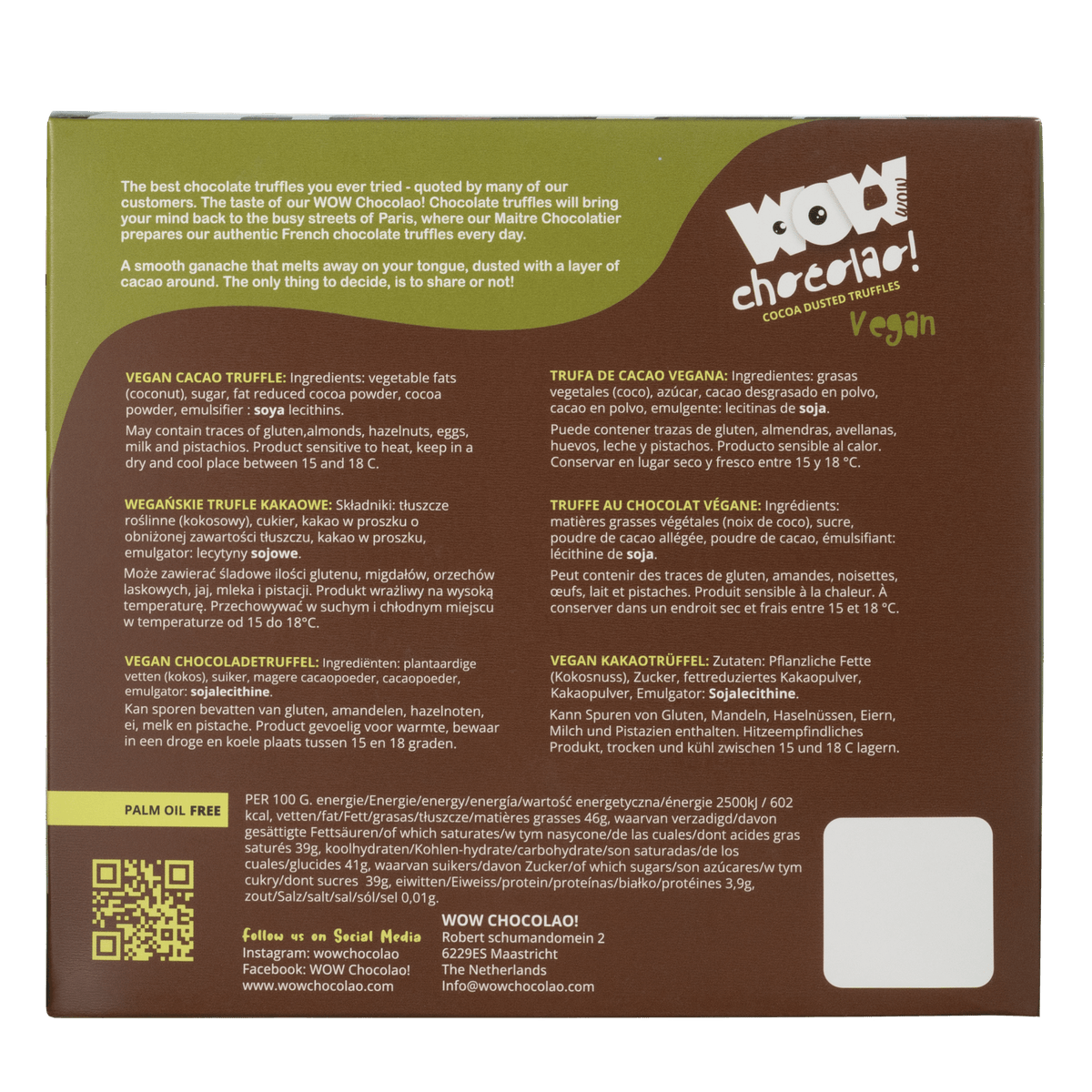Vegan Chocolate Truffles XL Box 250g | Dairy-Free Luxury Chocolate-1