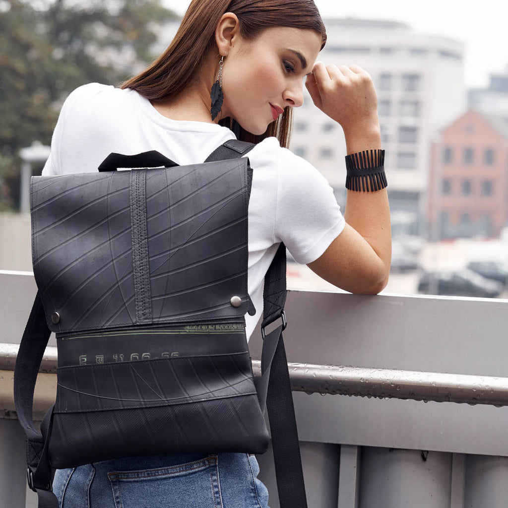 Ando Slimline Inner Tube Vegan Backpack-1