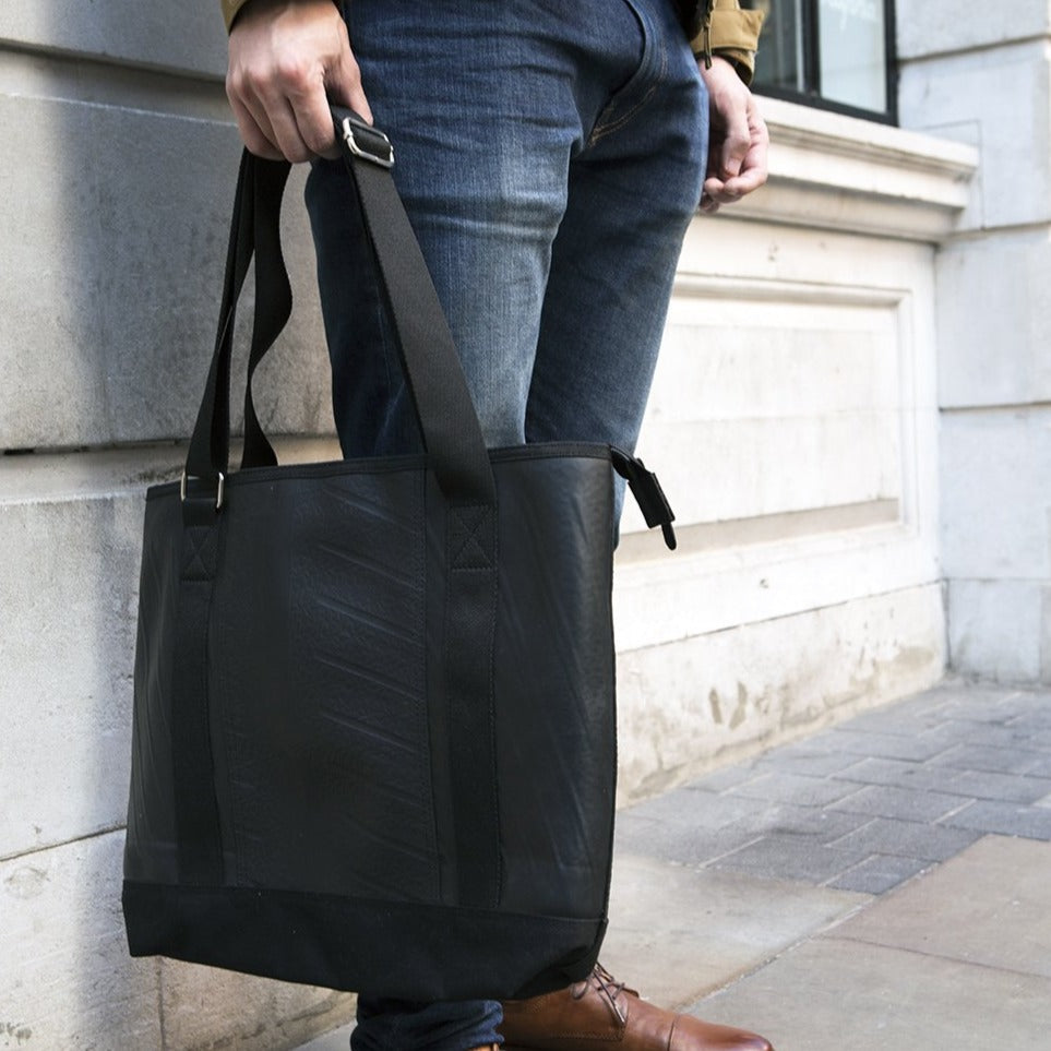 Rika Spacious Vegan Tote Bag Made From Inner Tube-2