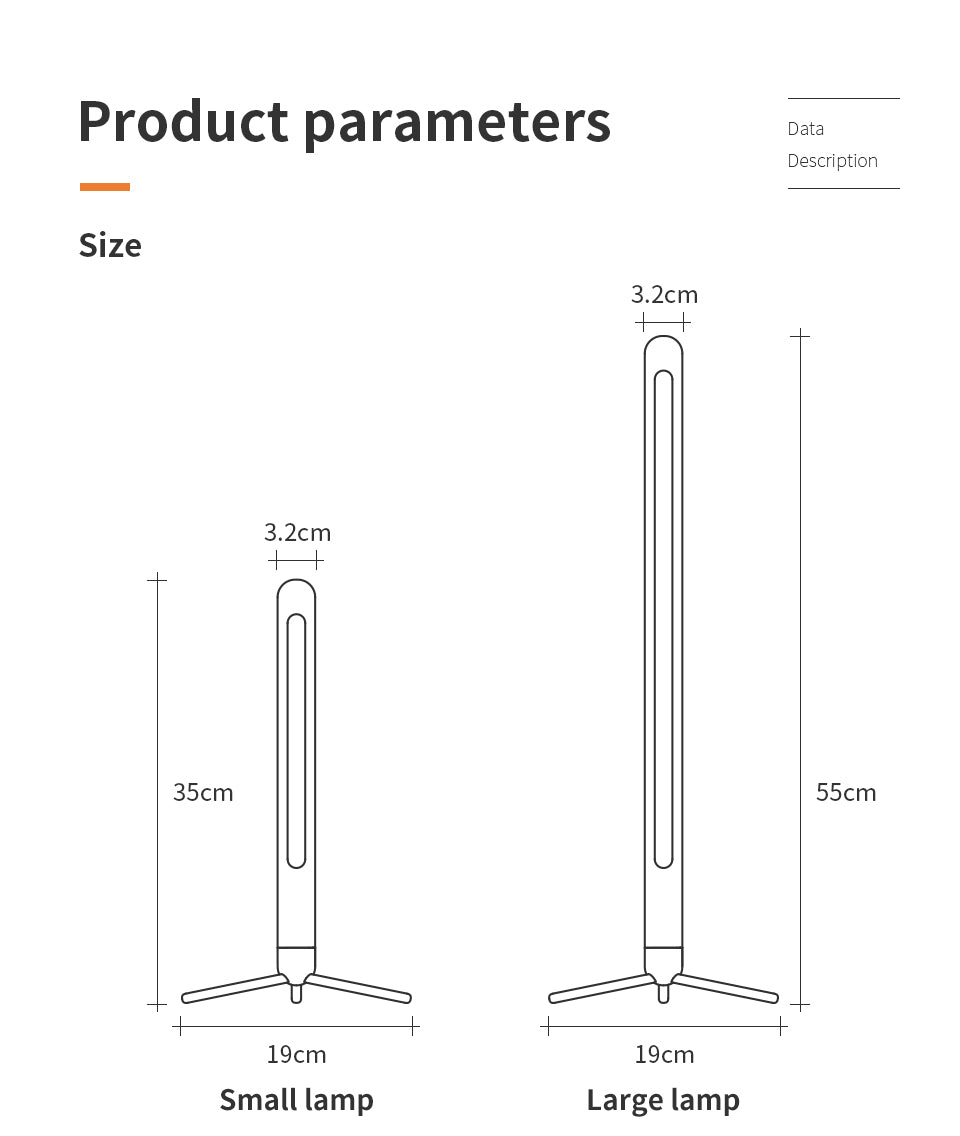 Vertical wood eye-protection desk lamp with magnetic wooden LED illuminator and sturdy metallic base. — view 5