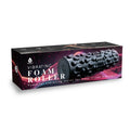 Vibrating foam roller with textured high-density foam surface for deep tissue muscle recovery and massage