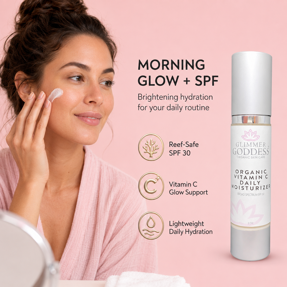 Organic Vitamin C Daily Moisturizer SPF 30 – Brightening Formula-1