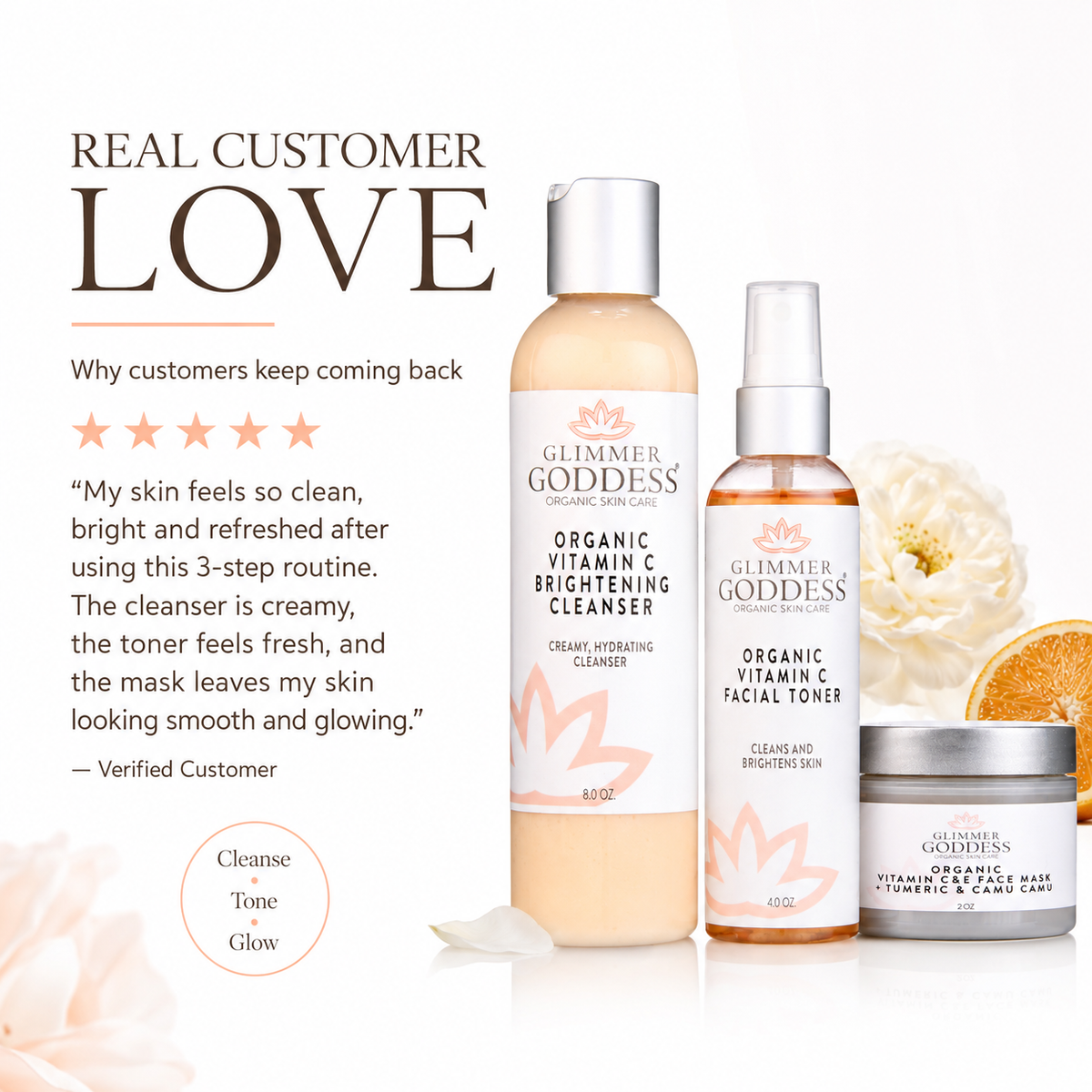 Vitamin C Brighter Skin 3-Step Cleansing Kit-2