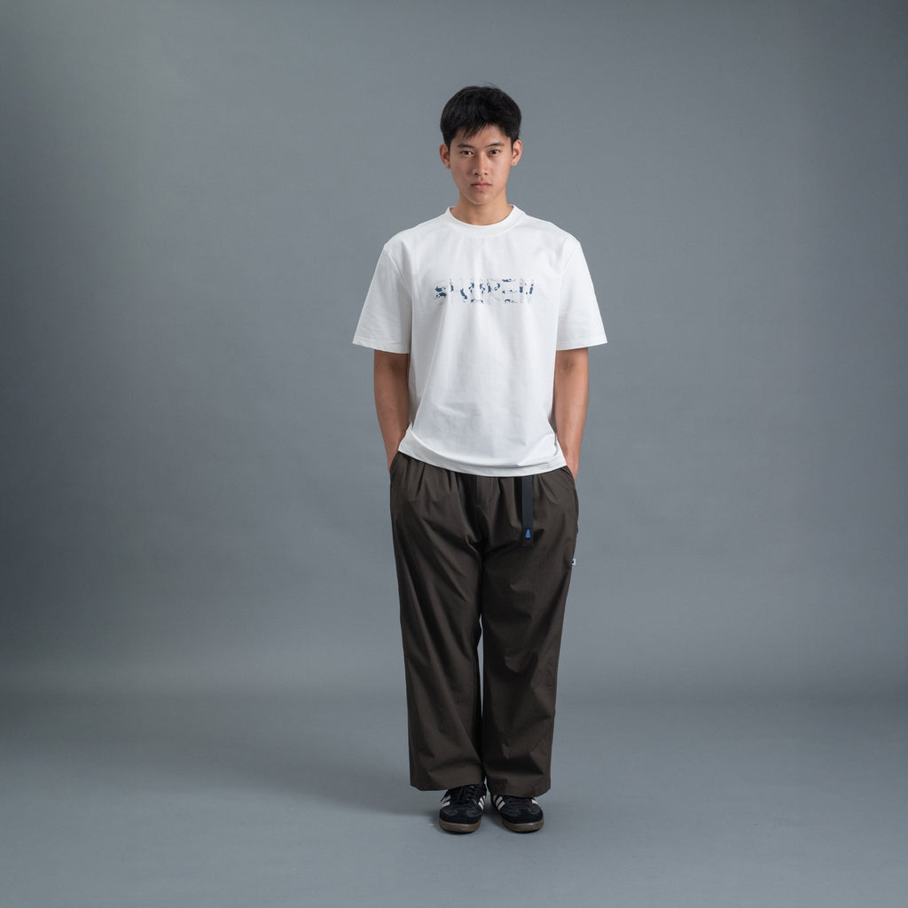 Panel Pants / Nylon - Green-3