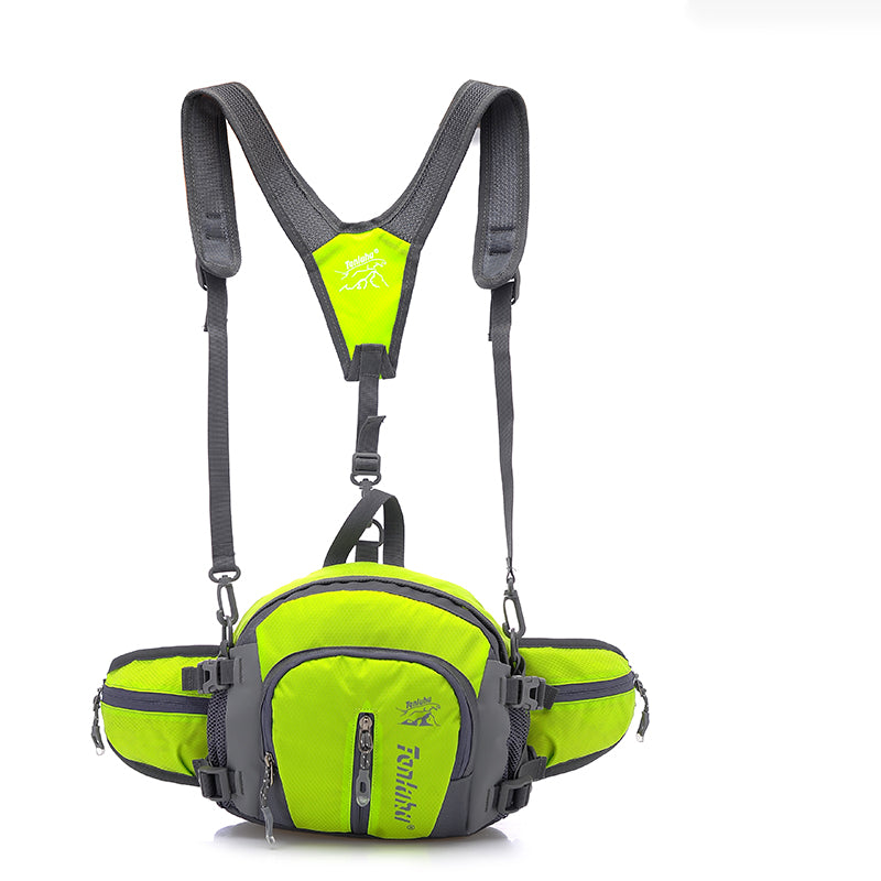 5L convertible hydration fanny pack in water-resistant ripstop nylon with integrated water bottle holder — view 2