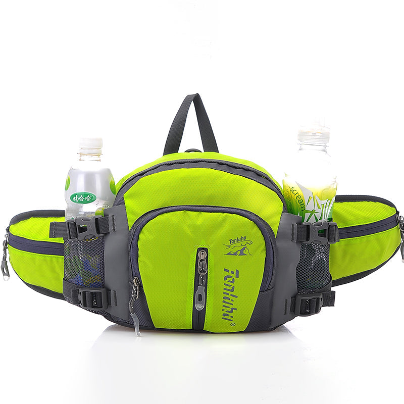 5L convertible hydration fanny pack in water-resistant ripstop nylon with integrated water bottle holder — view 4