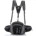 5L convertible hydration fanny pack in water-resistant ripstop nylon with integrated water bottle holder