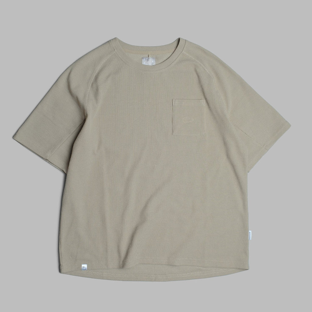 Waffle Tee / Cotton - Warm Grey-0