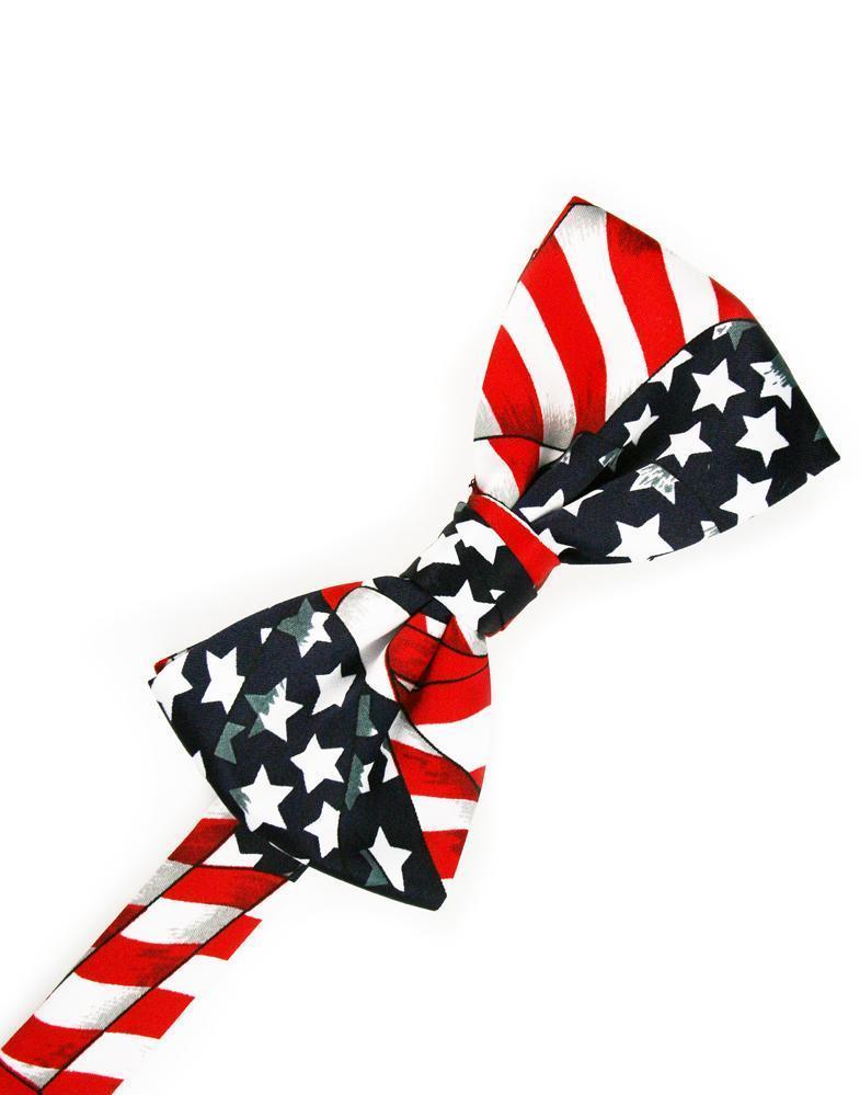 Novelty pre-tied bow tie in poly woven fabric with adjustable band and classic butterfly shape — view 5