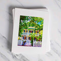 Wavy Trees Matted Print-0