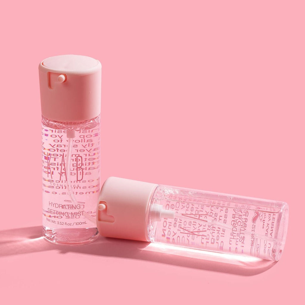 Hydrating setting mist spray bottle showcasing fine mist applicator and fresh coconut water formula — view 3