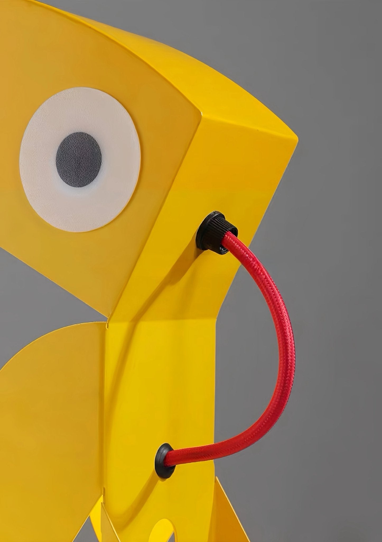 Whimsical retro Memphis parrot metal table lamp with colorful design for study and bedside use — view 5