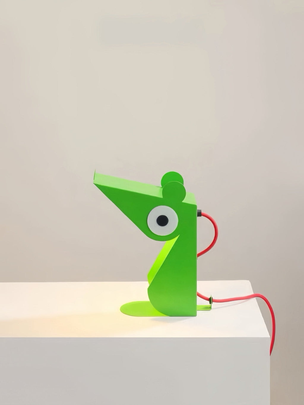 Whimsical Memphis mouse table lamp crafted from vibrant metal for study desks and bedside illumination — view 2