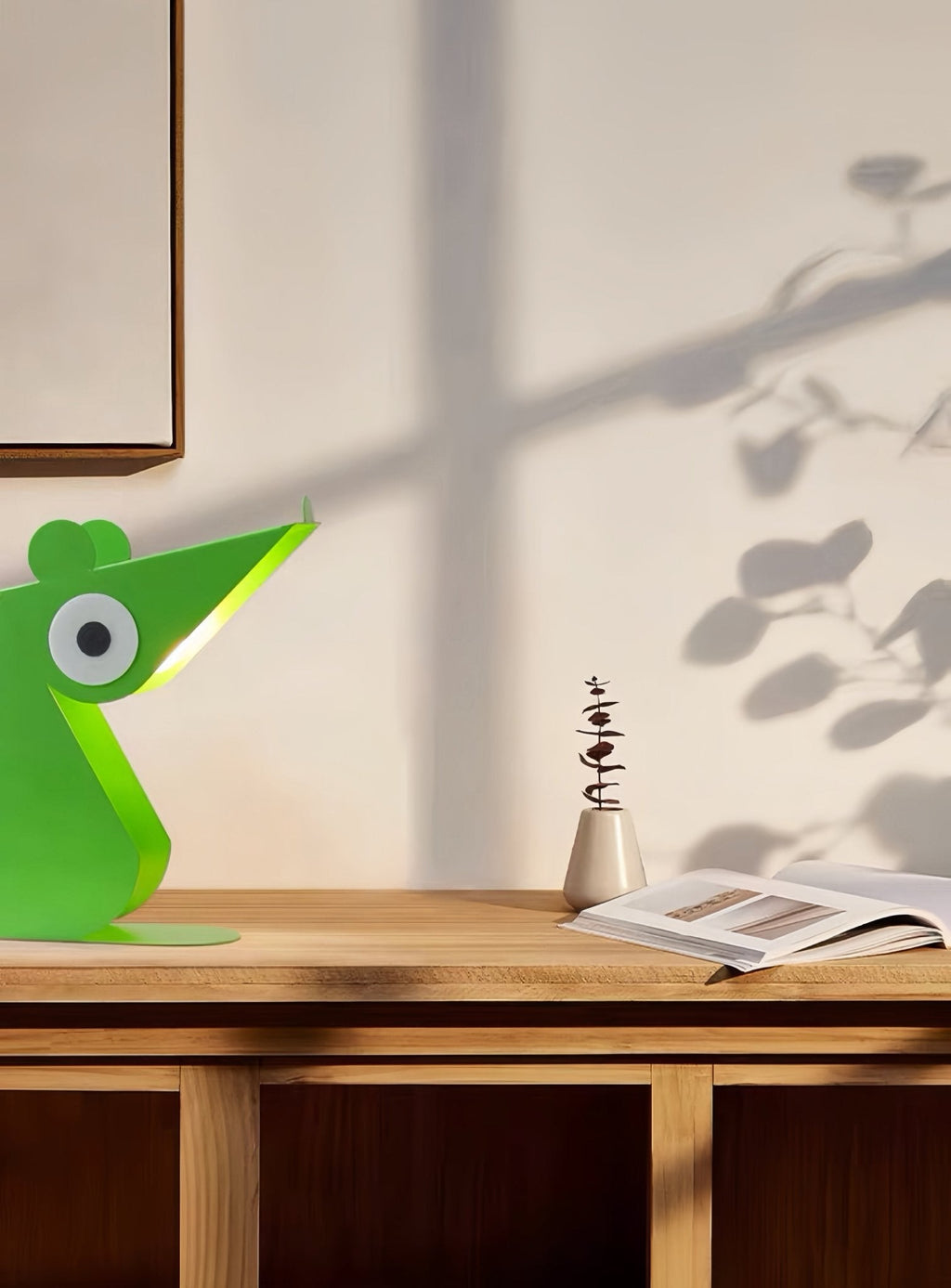 Whimsical Memphis mouse table lamp crafted from vibrant metal for study desks and bedside illumination — view 5
