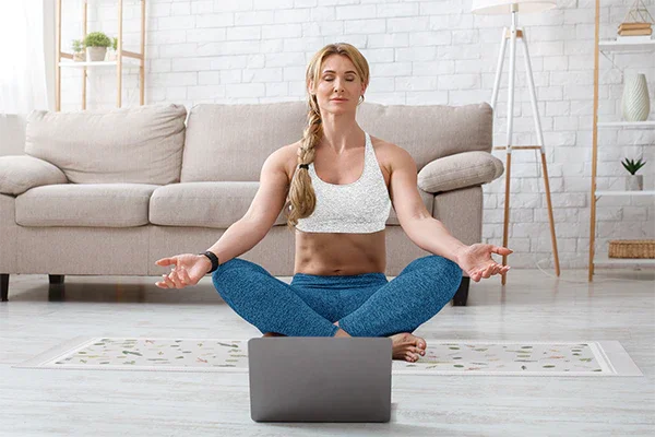 White Juno Trekk travel pilates and yoga mat featuring a textured non slip surface — view 5