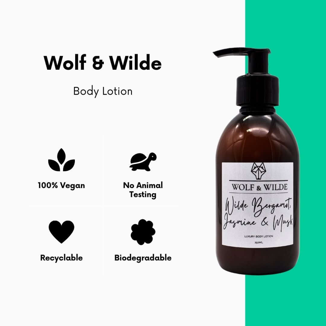 Wilde Bergamot, Jasmine & Musk Luxury Body Lotion 250ML-3