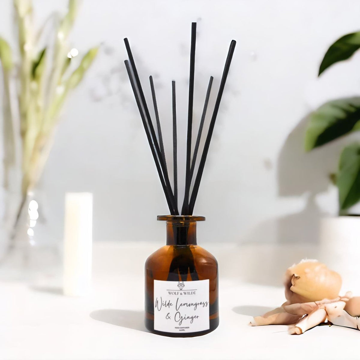 Lemongrass & Ginger 120ml Reed Diffuser With 8 Reeds-0