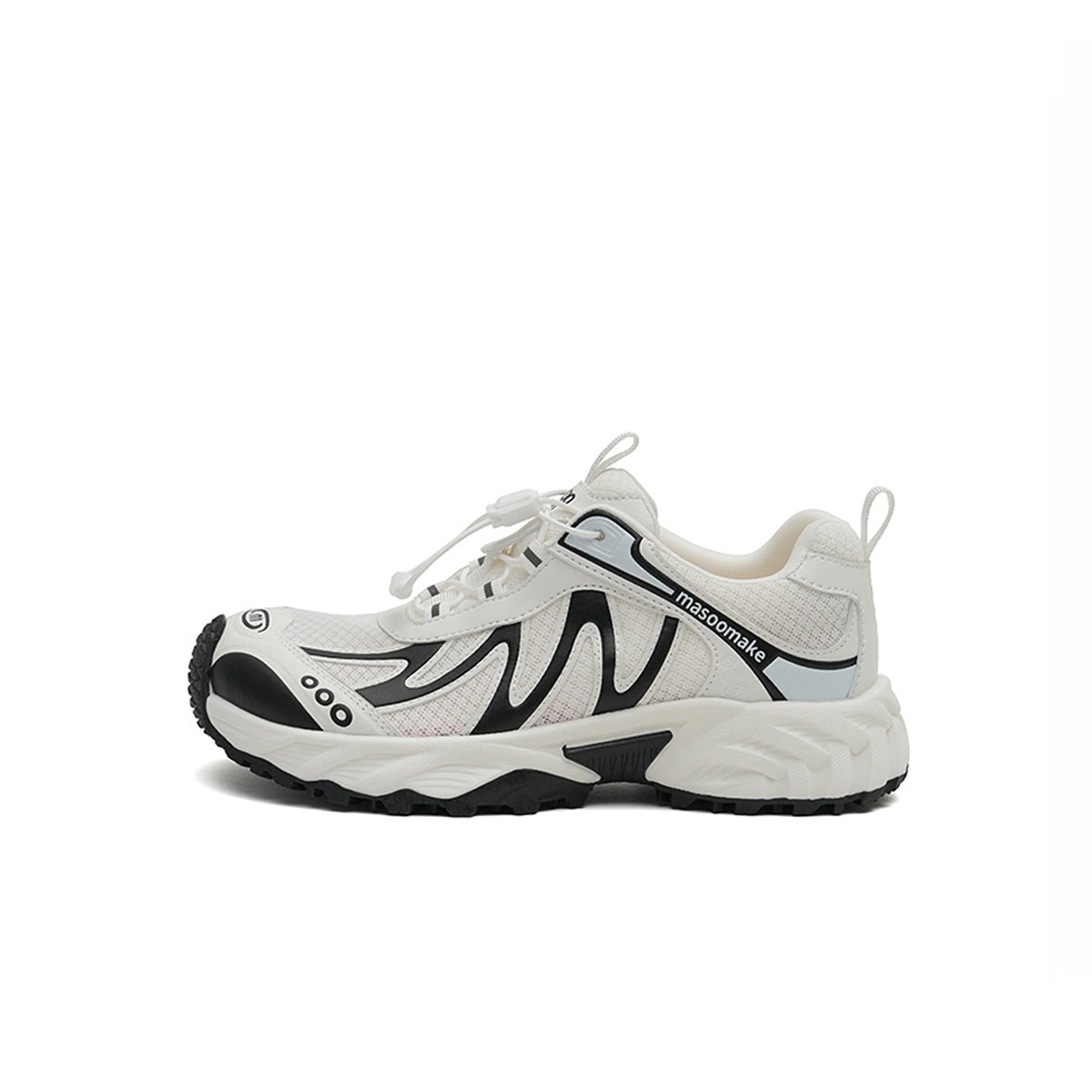 Women's chunky dad sneakers with breathable mesh upper and sculpted platform rubber sole