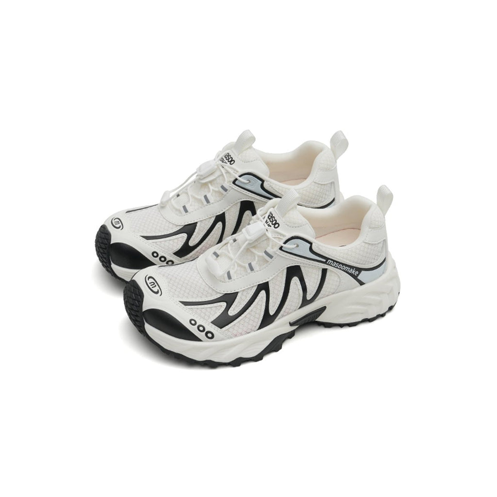 Women's chunky dad sneakers with breathable mesh upper and sculpted platform rubber sole — view 2