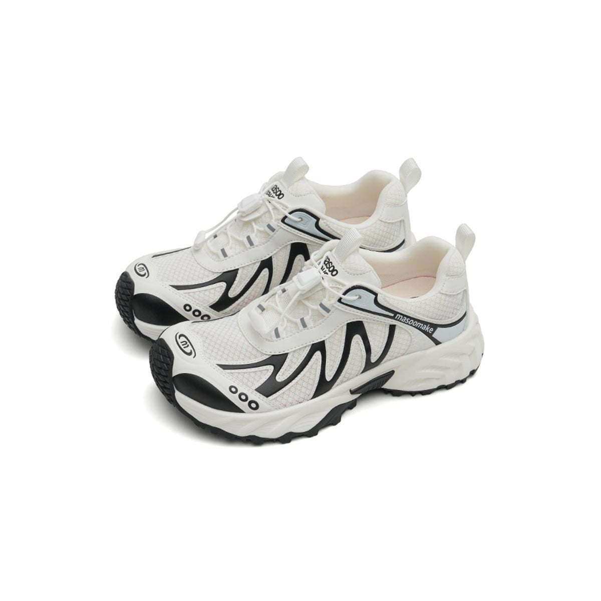 Women's chunky dad sneakers with breathable mesh upper and sculpted platform rubber sole — view 2