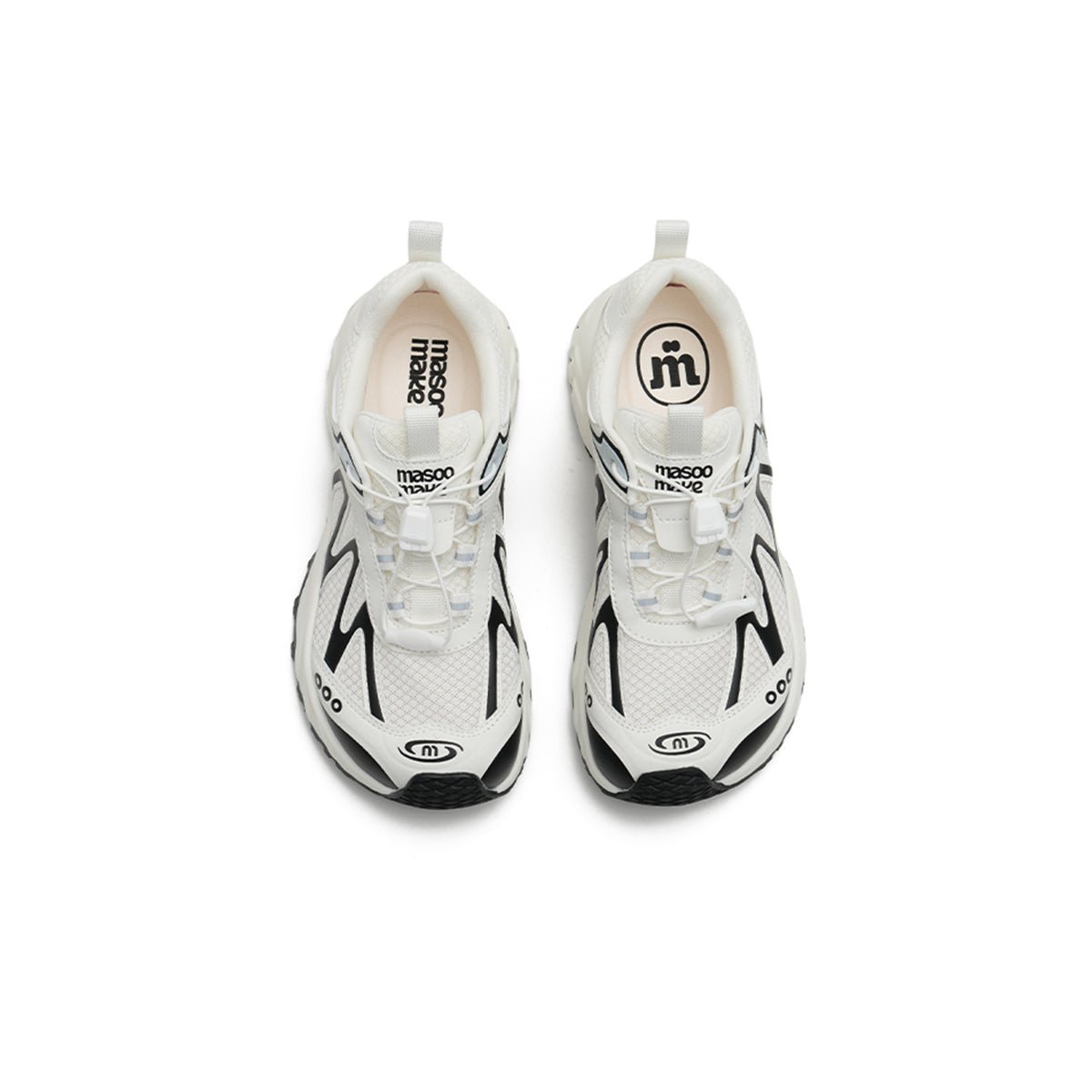 Women's chunky dad sneakers with breathable mesh upper and sculpted platform rubber sole — view 3