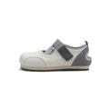 Women's mesh Mary Jane velcro flats in cream with breathable panels and sporty flat sole