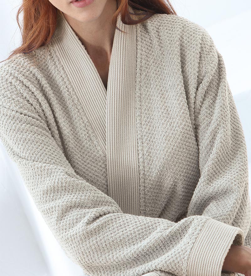 Women’s Luxury Turkish Cotton Terry Kimono Bathrobe-1