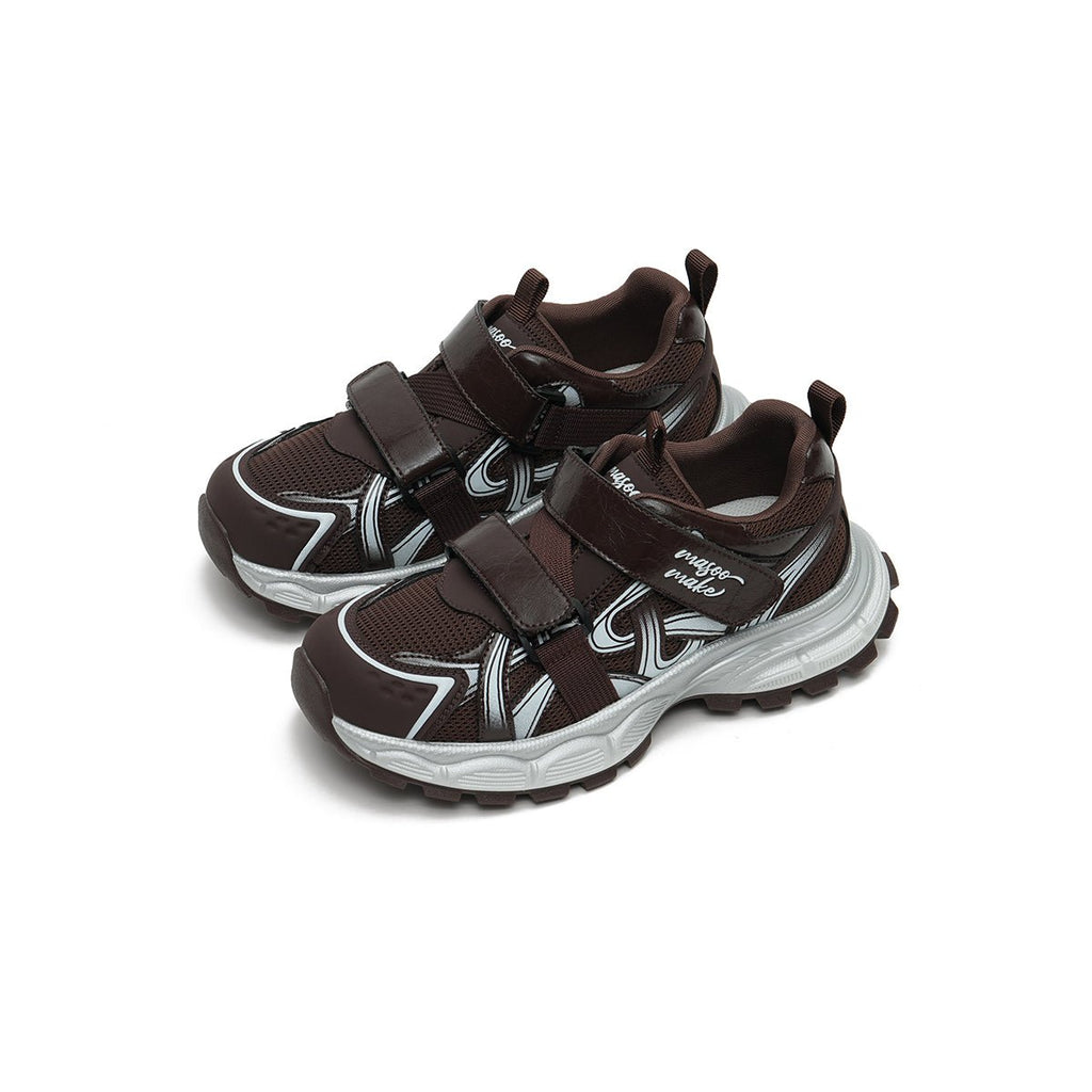 Women's Y2K chunky platform dad sneakers with breathable mesh, velcro straps, and trail runner rubber outsole — view 2
